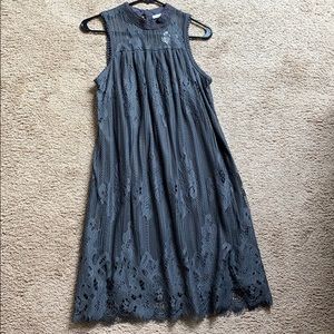 Grey Lace Dress